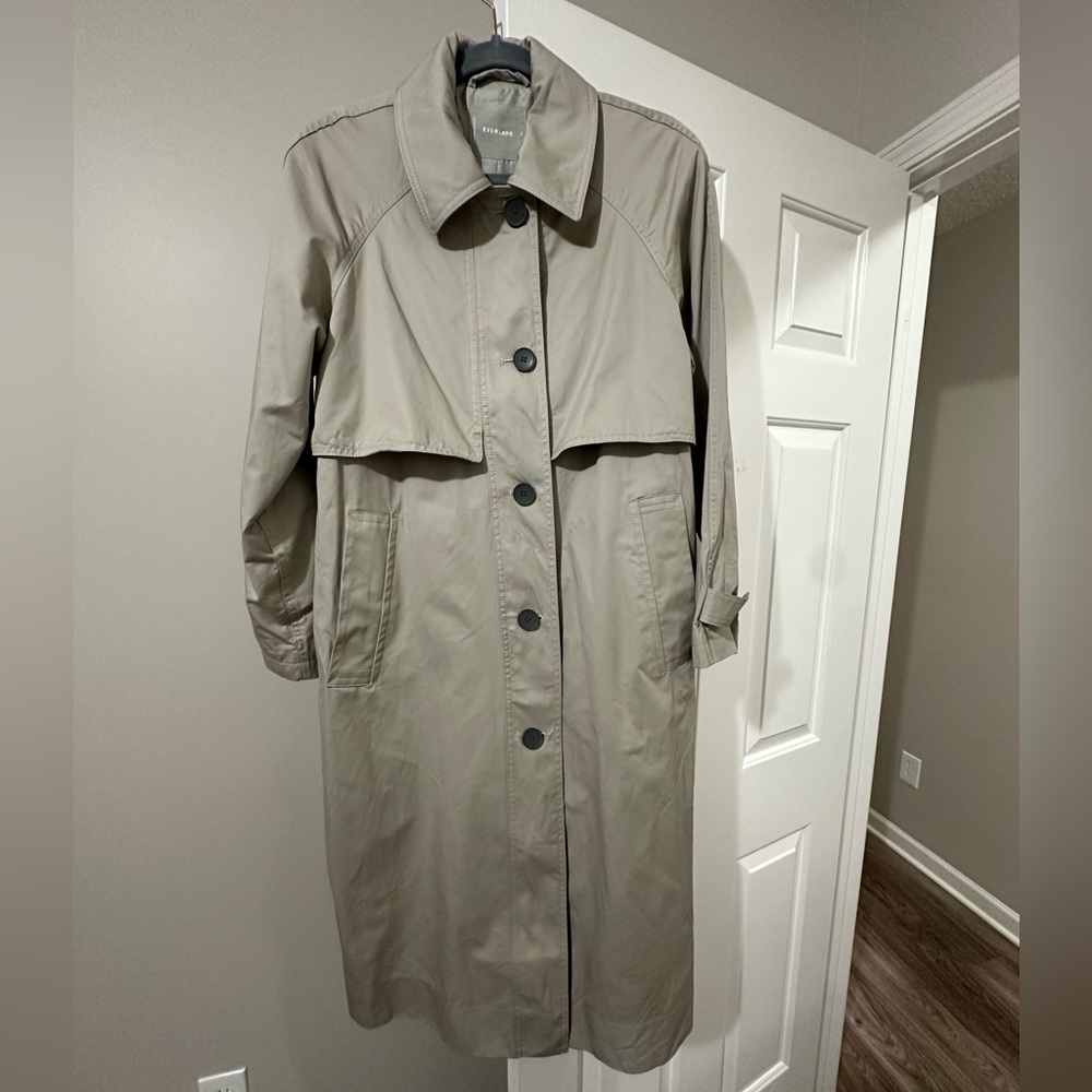 Everlane Long Trench coat size small